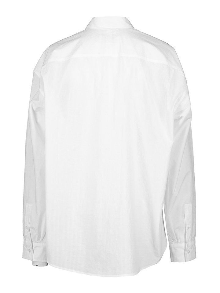 Witte oversized bloes met structuur Jops Bellerose 