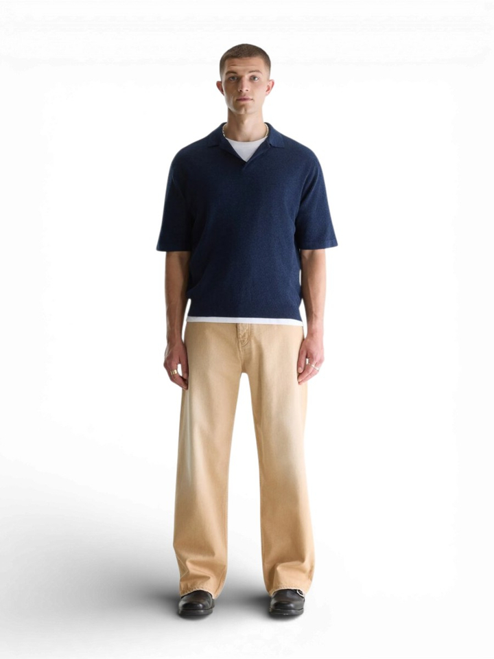 Blauwe polo met korte mouwen Alosh Bellerose