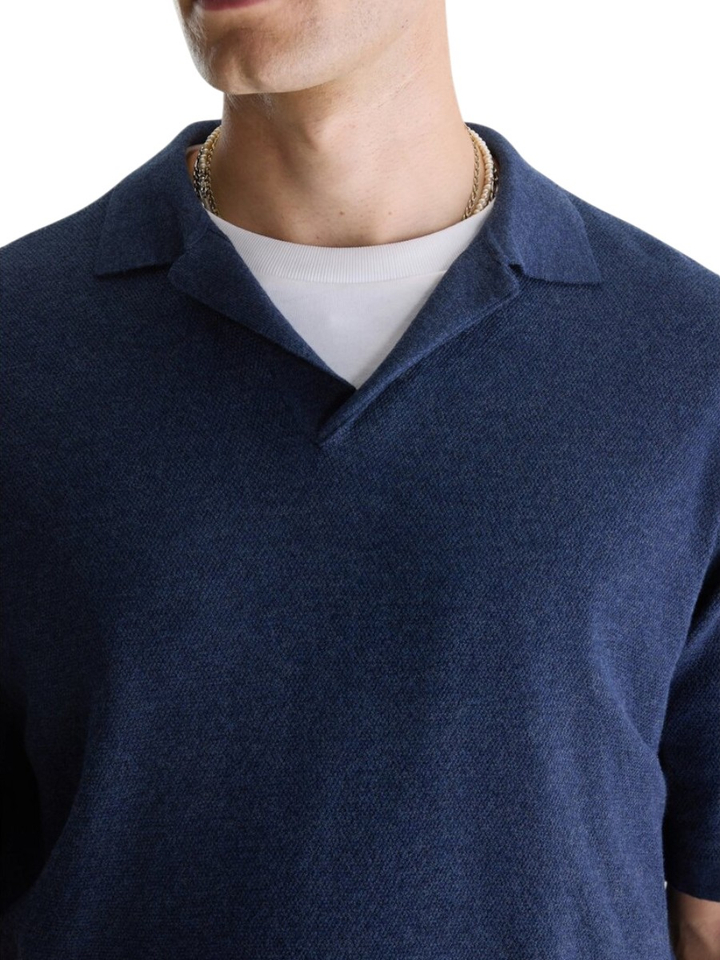 Blauwe polo met korte mouwen Alosh Bellerose