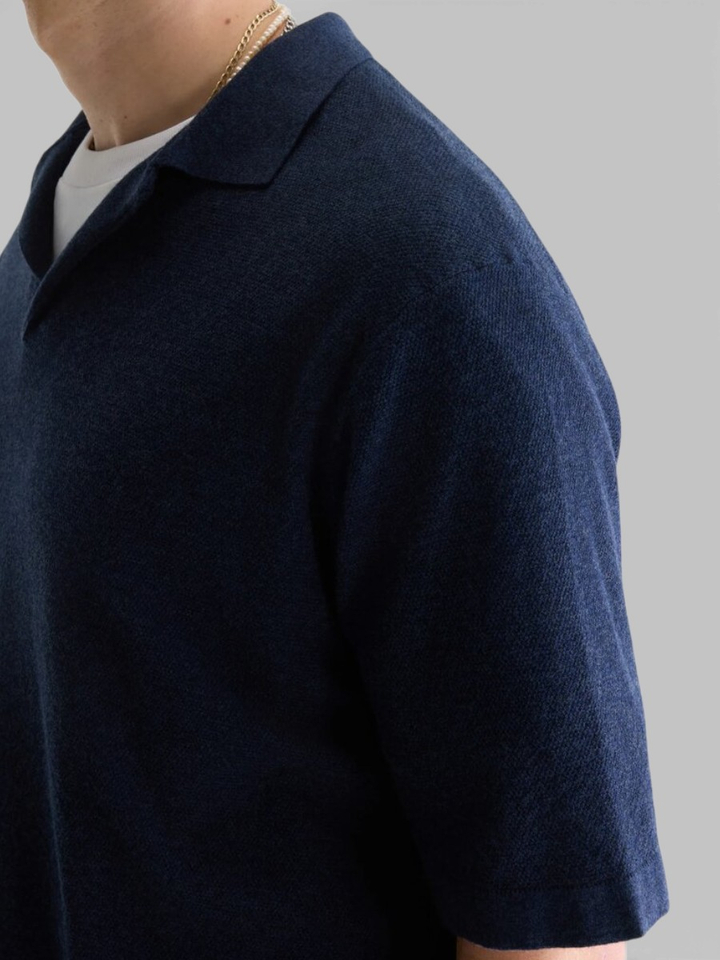 Blauwe polo met korte mouwen Alosh Bellerose