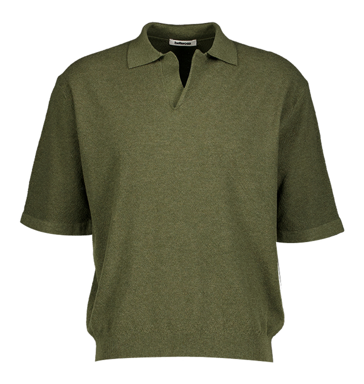 Groene polo met korte mouwen Bellerose 