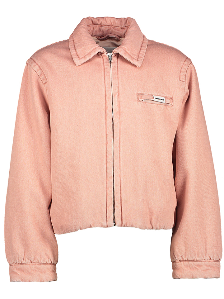 Roze gevoerde jeans jas Judy Bellerose