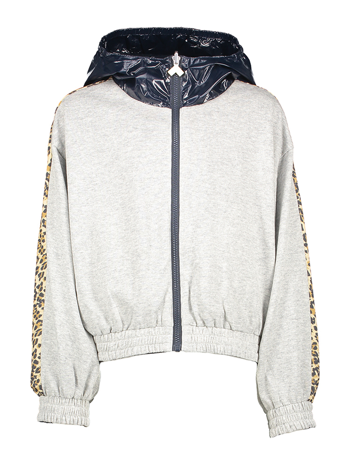 Blauwe glanzende jas Harods Bellerose