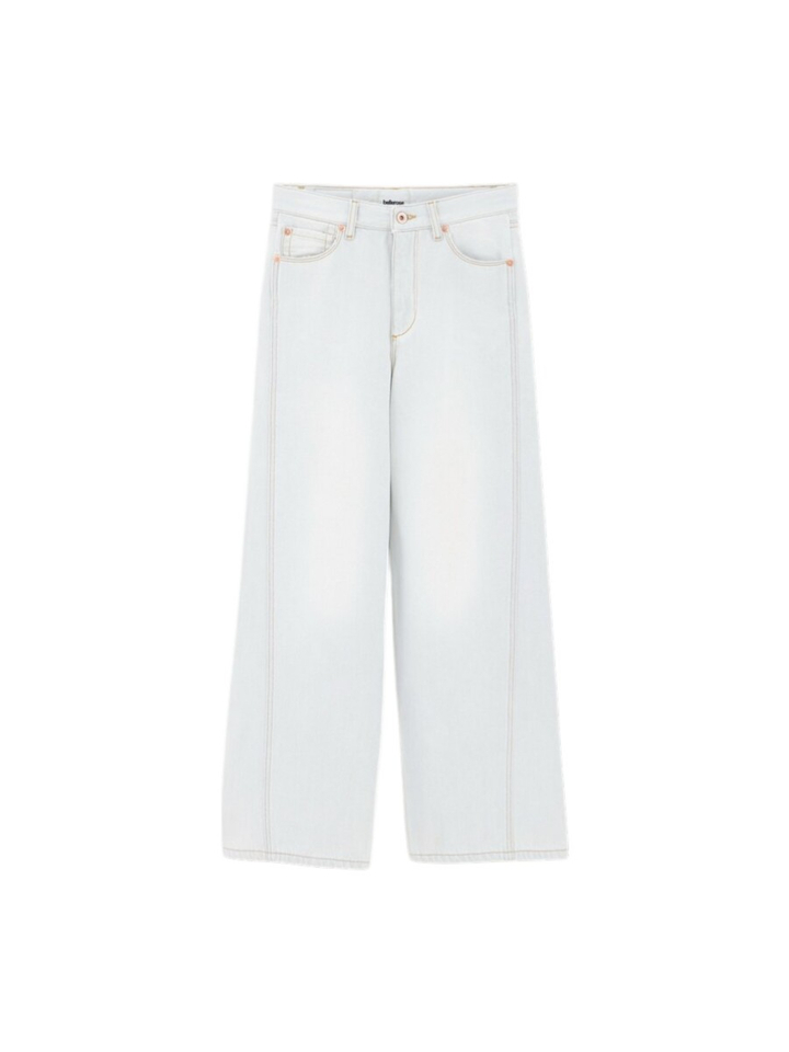 Grey bleach loose fit jeans Wanda Bellerose 