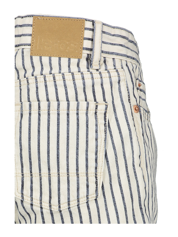 Beige gestreepte short Kyle Bellerose 