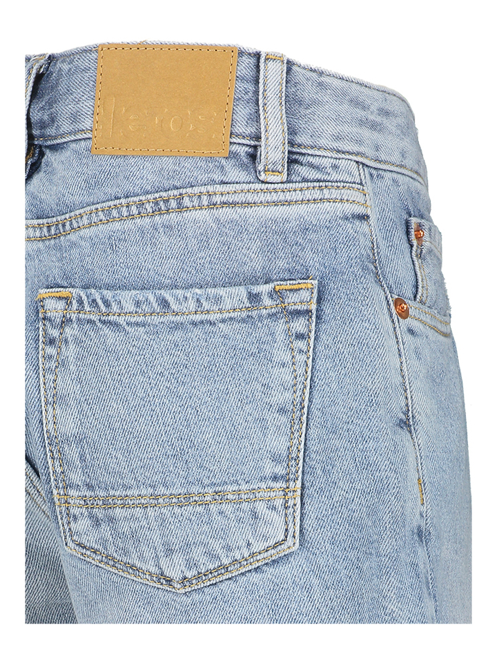 Blauwe jeans short Kyle met ster detail Bellerose