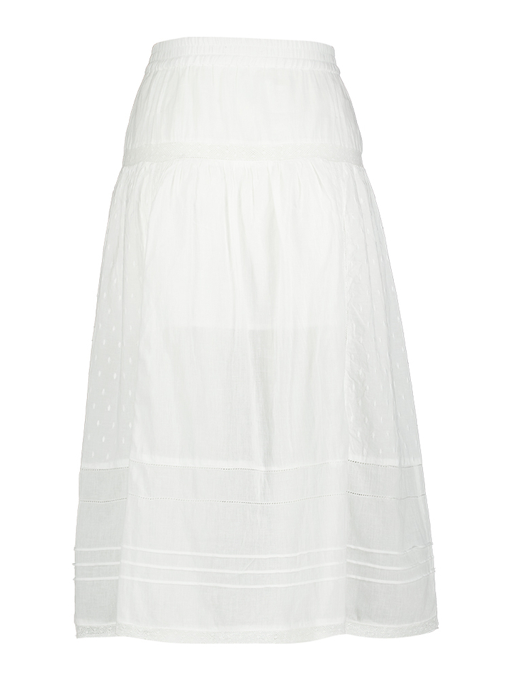 Witte rok met kant en broderie detail Hocus Bellerose