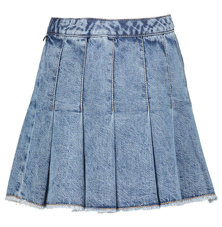 Denim plooirok Paraph Belle Rose