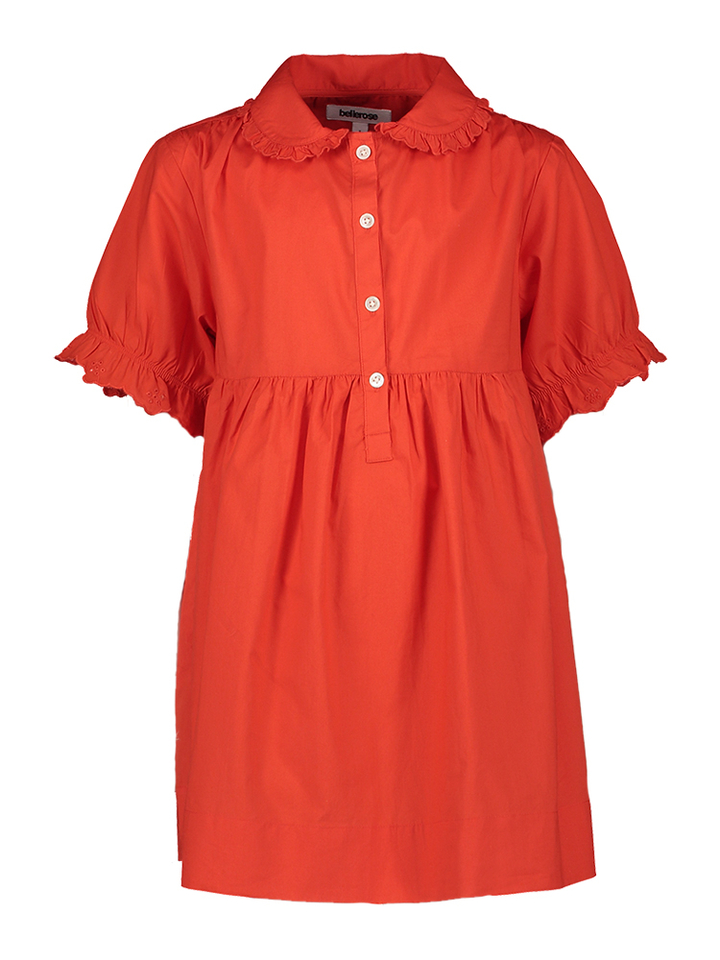 Rood katoenen jurk girls Hippy Bellerose
