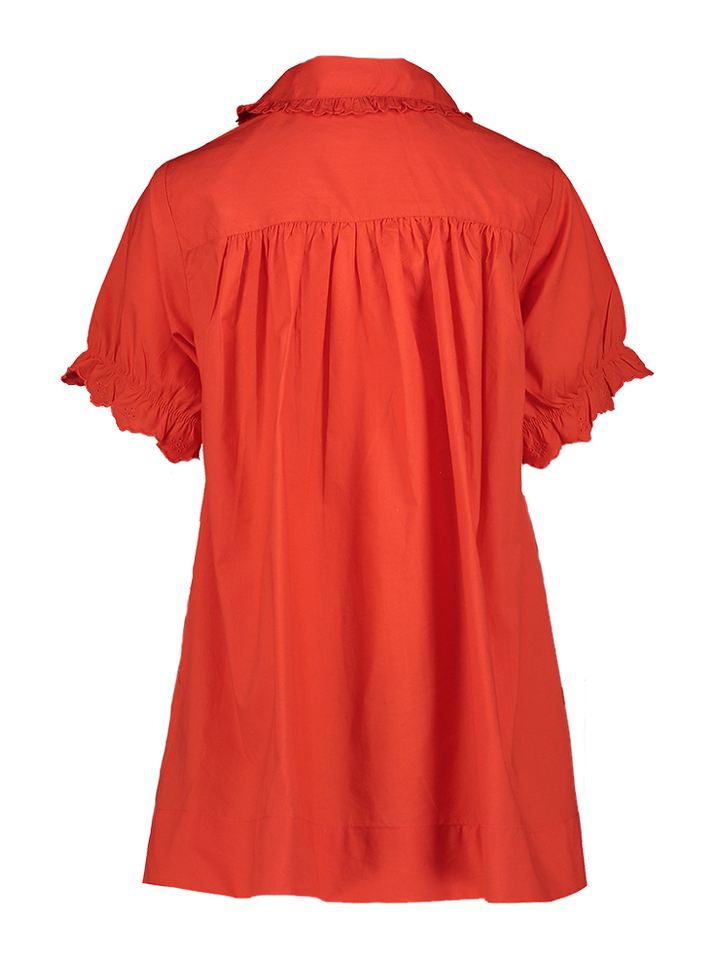 Rood katoenen jurk girls Hippy Bellerose
