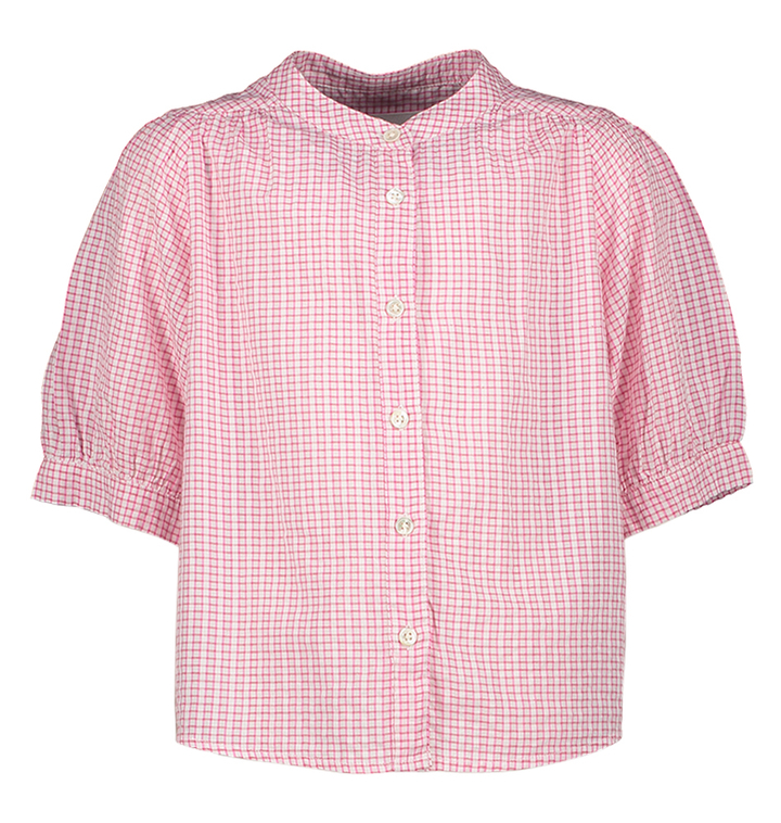 Roze geruite bloes Hopsa Bellerose5