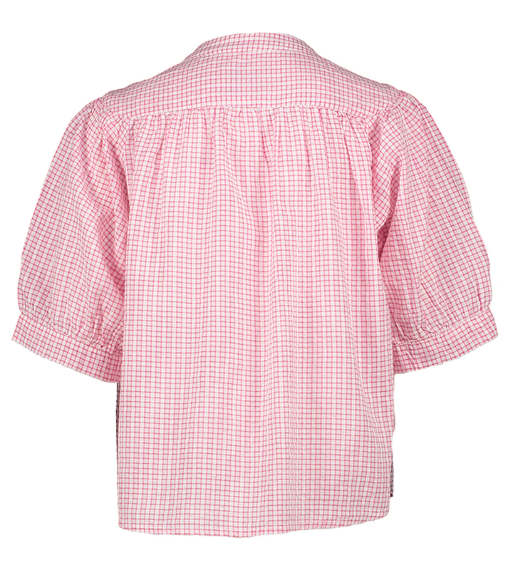 Roze geruite bloes Hopsa Bellerose5