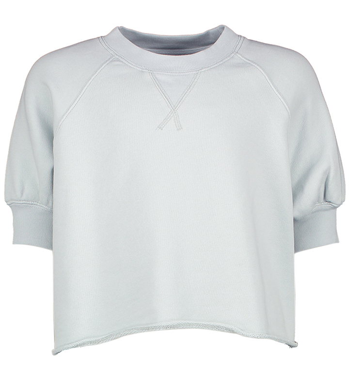 Aqua blauwe korte oversized trui Bellerose Girls