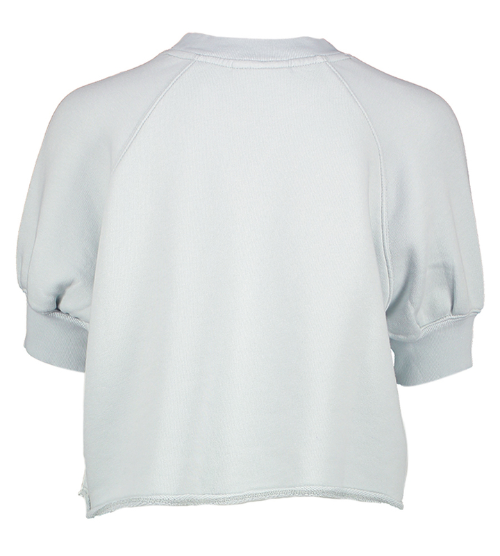 Aqua blauwe korte oversized trui Bellerose Girls