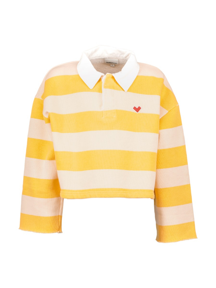 Gele gestreepte polo sweater Fruta Bellerose 