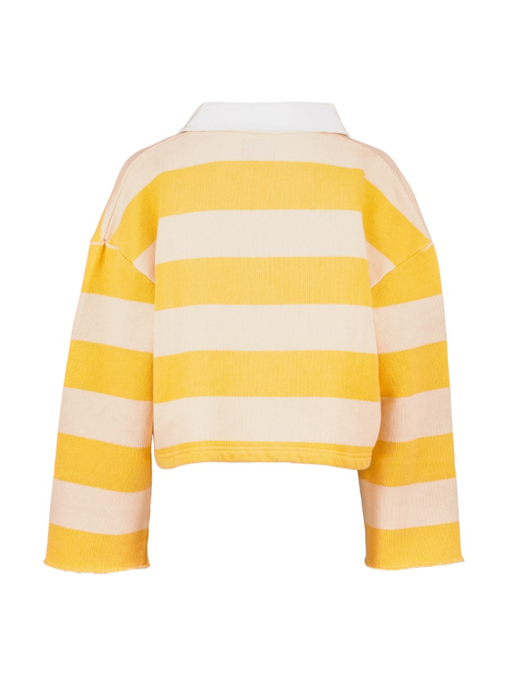 Gele gestreepte polo sweater Fruta Bellerose 