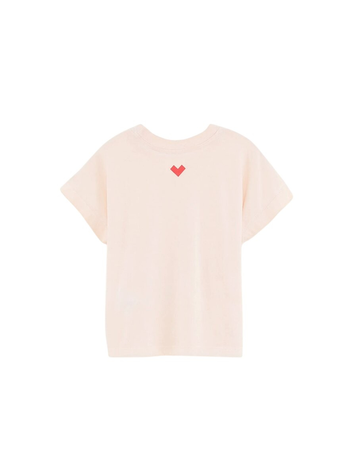 Roze t-shirt met ronde hals Cindo Bellerose