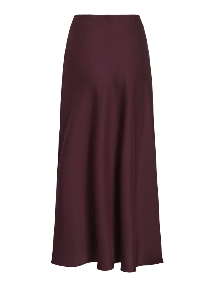 Bordeaux kleurige halflange rok Viellette Vila