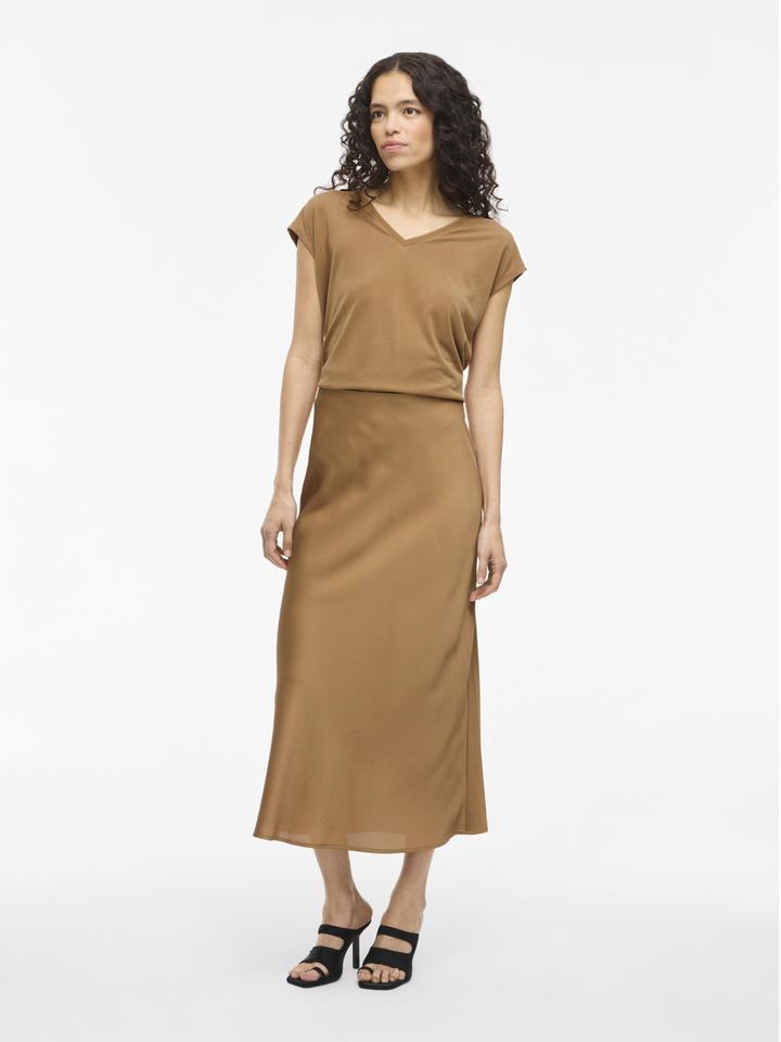 Goud kleurige rok me telastiek Viellette Vila 