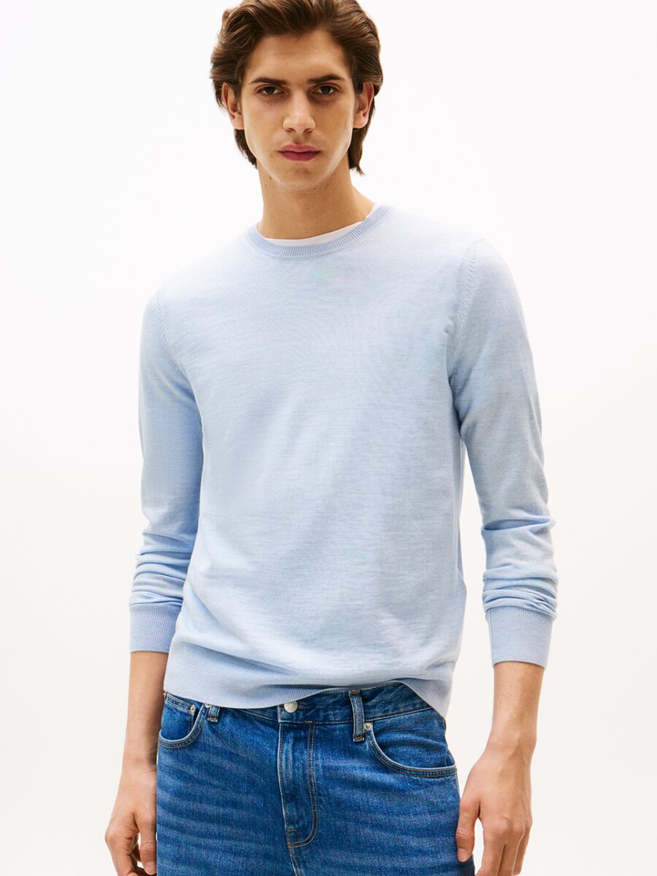 Sweet blue fijne pull Tommy Hilfiger
