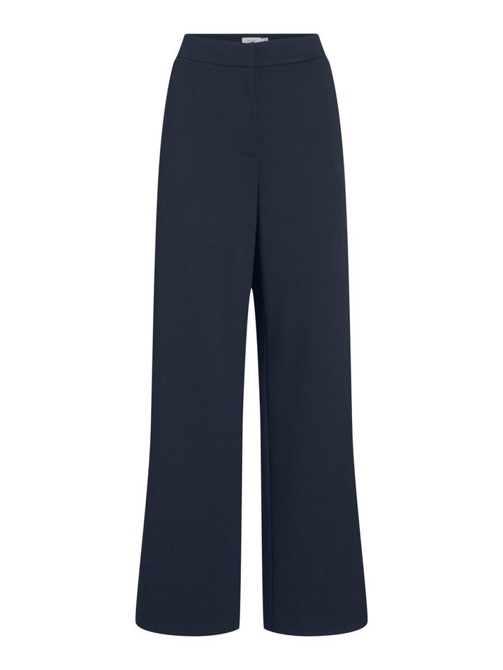 Blauwe comfortabele broek met elastiek Vitony Vila