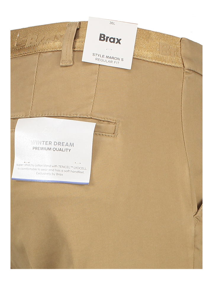Taupe muscat lange broek Maron Brax