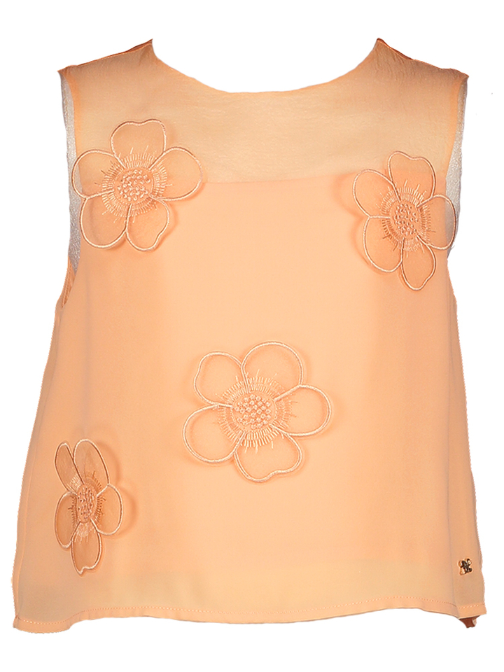 Peach top met bloemen Abel&Lula