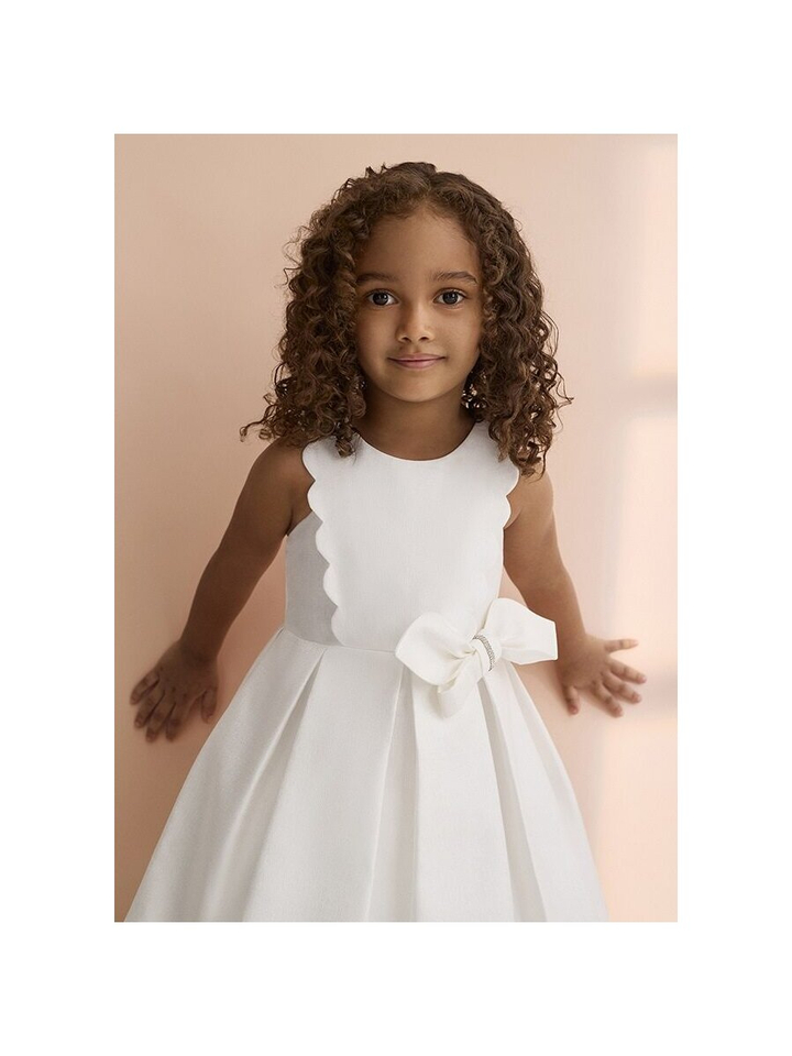 Cream kleed met grote strik Abel&Lula