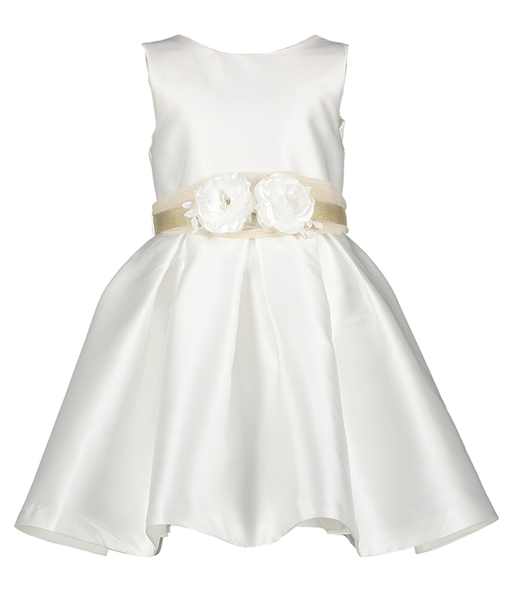 Cream kleed met bloemen communie Abel&Lula
