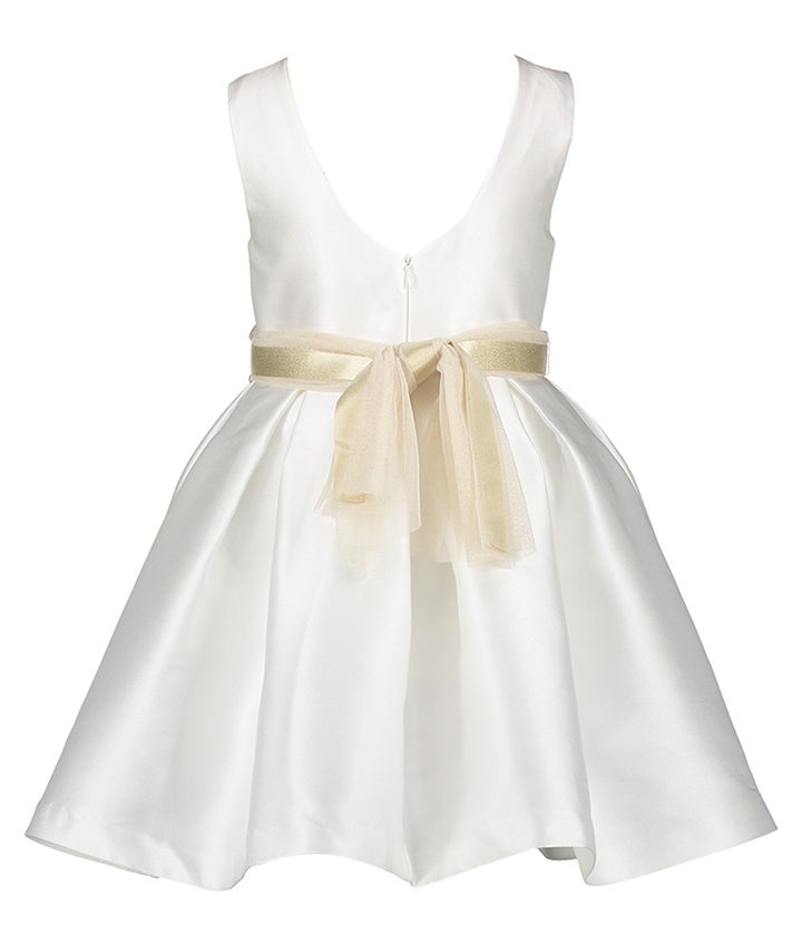 Cream kleed met bloemen communie Abel&Lula