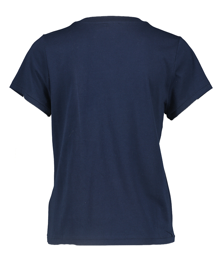 Blauwe katoenen t-shirt logo Ralph Lauren