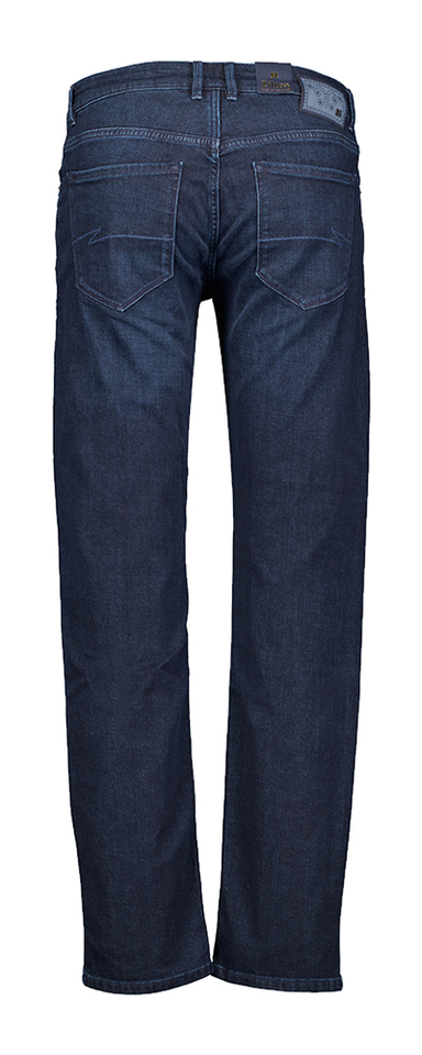Donkerblauwe slim fit jeans George Zilton 