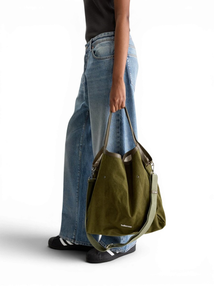 Kaki shopper Singa Bellerose 