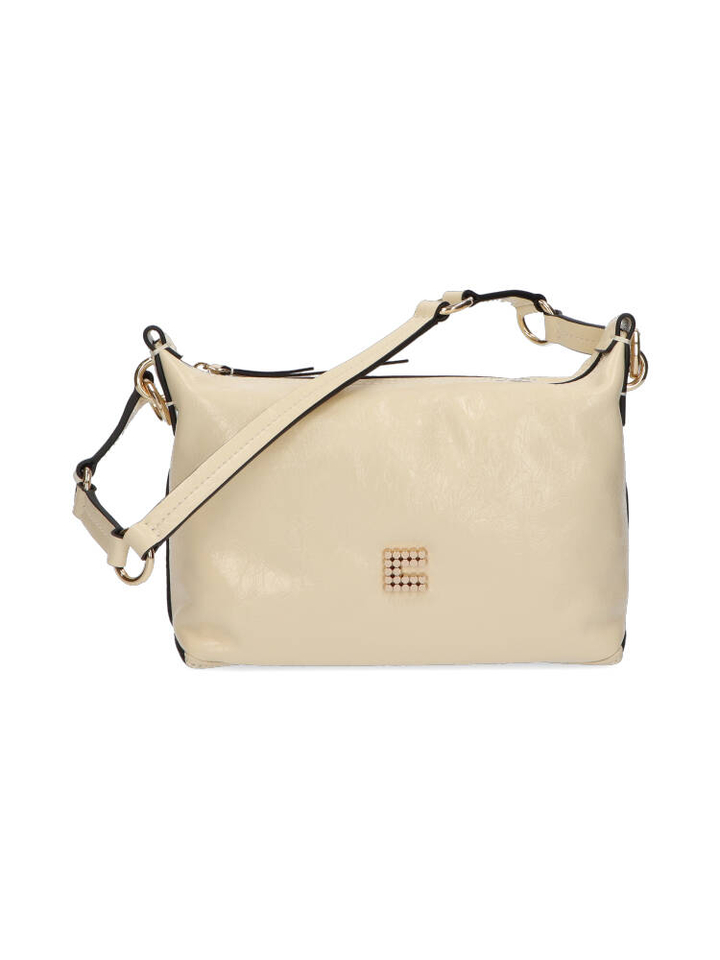 Crinkle patent cream crossbody Charley Mini Clio Goldbrenner 
