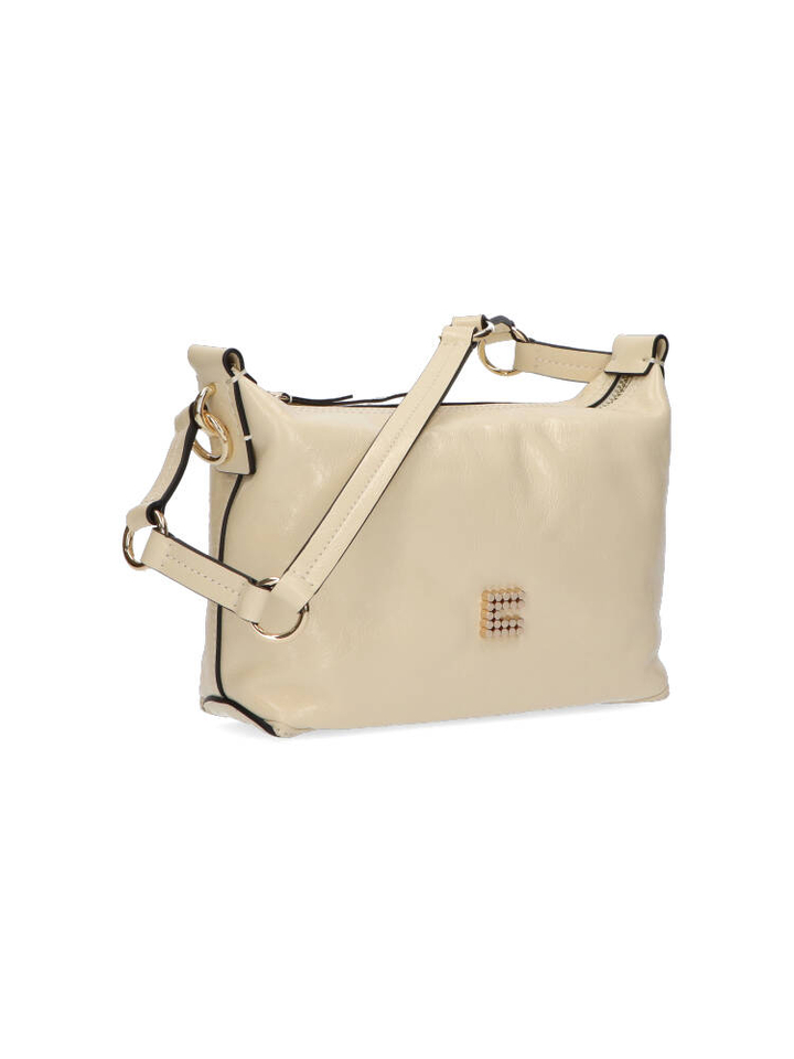 Crinkle patent cream crossbody Charley Mini Clio Goldbrenner 