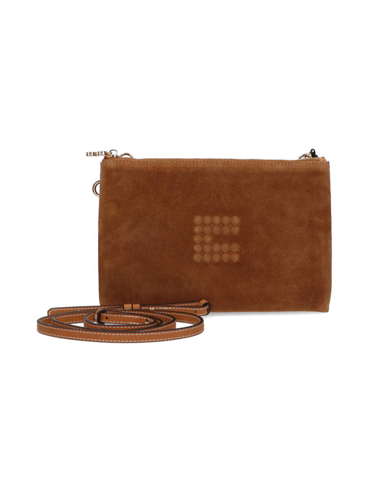 Brown crossbody Clyde suede Clio Goldbrenner
