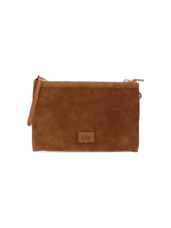 Brown crossbody Clyde suede Clio Goldbrenner