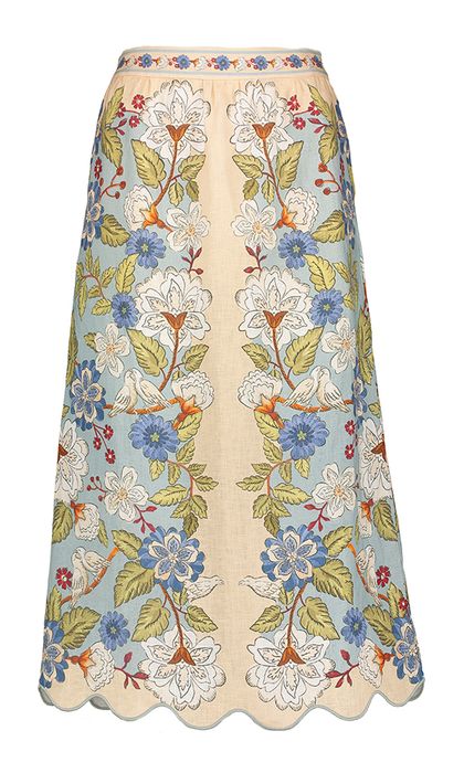 Multi-color rok met bloemenprint Farm Rio