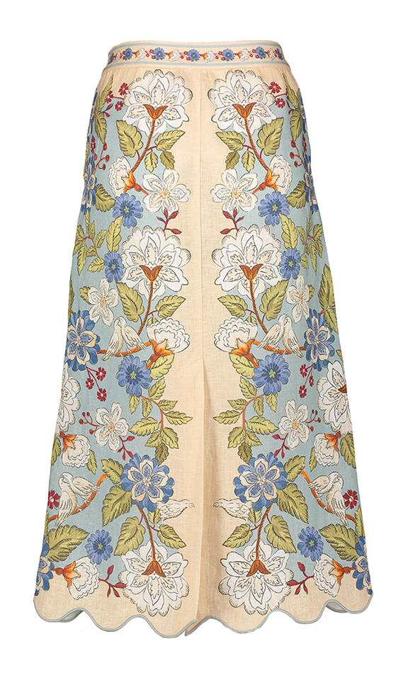 Multi-color rok met bloemenprint Farm Rio