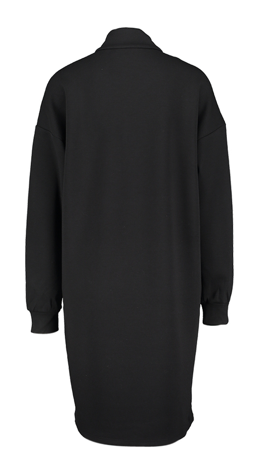 Zwarte losse sweater jurk met korte rits Visandy Vila