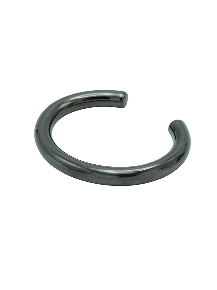 Zilver armband gunmetal Flo 