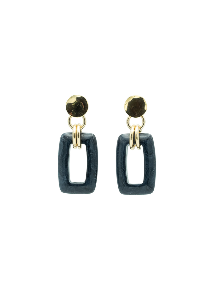 Blauwe oorbellen OR1083 Flo 