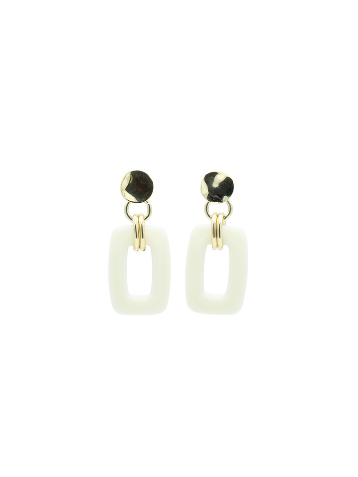 Ecru oorbellen OR1083 Flo 