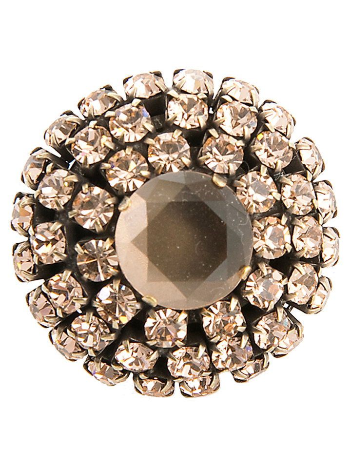 Rosé ring met strass Flo 