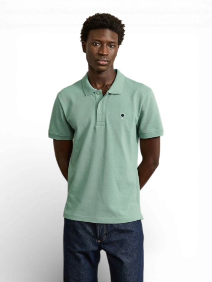 Groene polo met knoopsluiting Lumigny Faguo