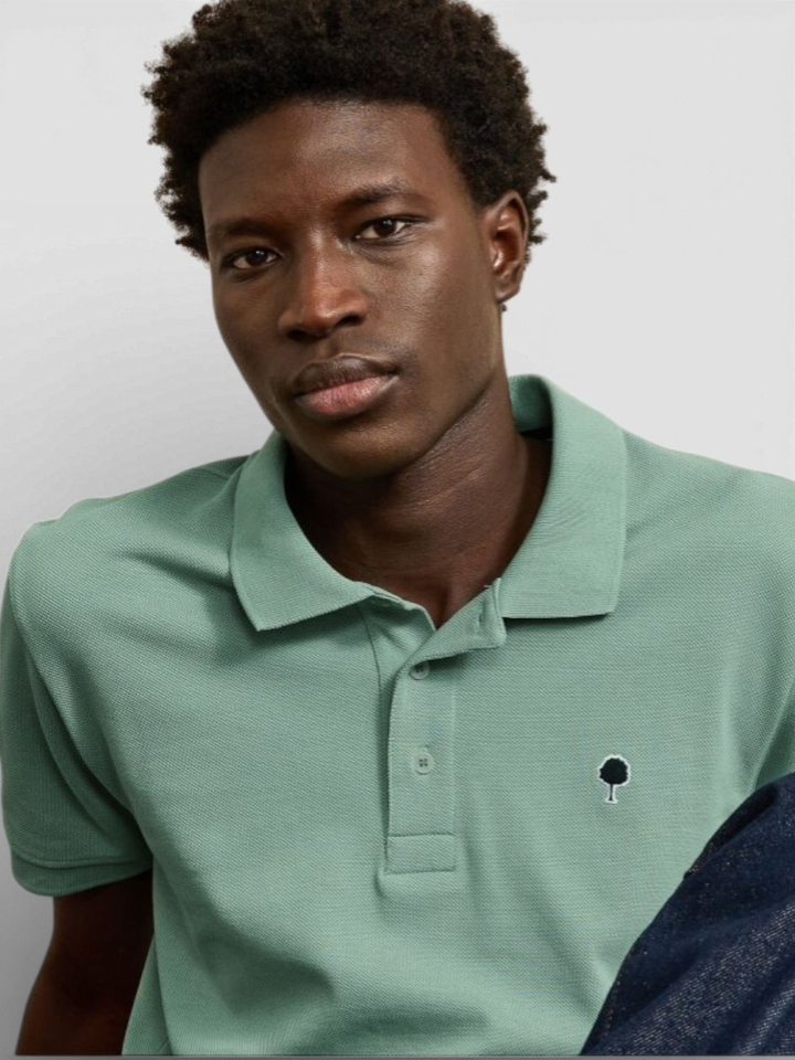 Groene polo met knoopsluiting Lumigny Faguo