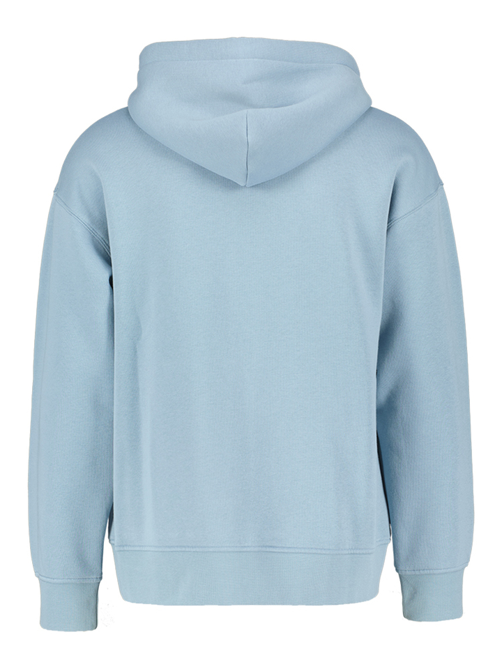 Licht blauwe sweater met erits en kap Faguo