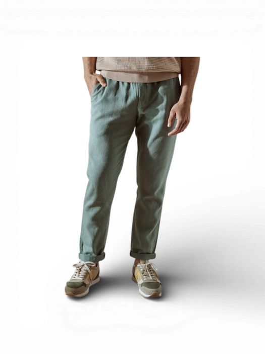 Groene geklede broek Dreuille Faguo