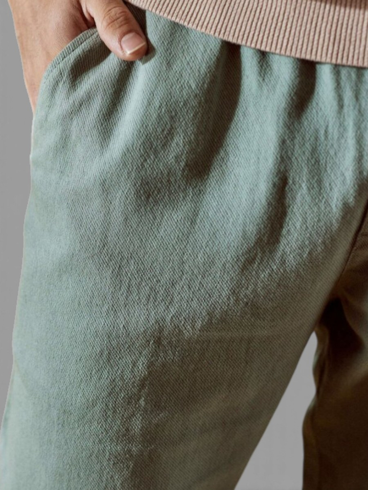 Groene geklede broek Dreuille Faguo