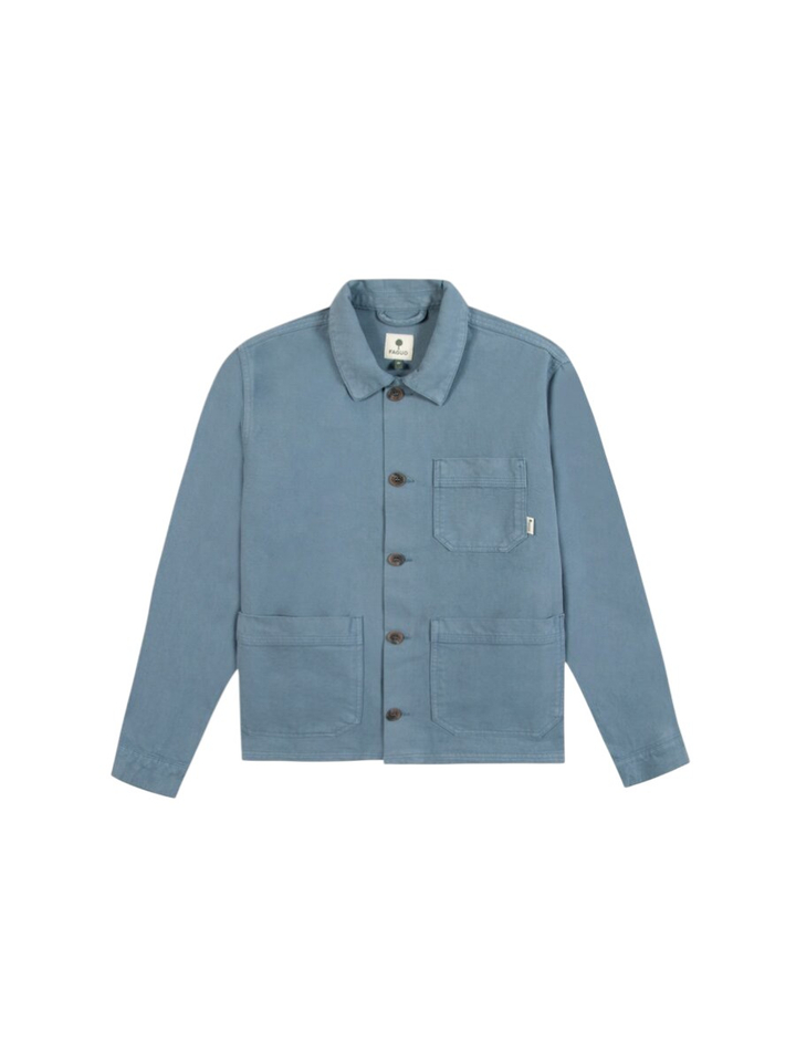 Blauwe gilet met knoopsluitin Lorge Faguo